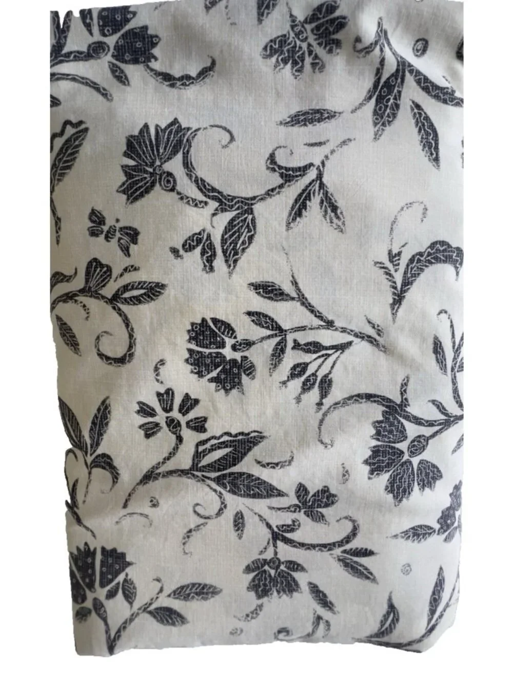 Collier Campbell KING Fitted Sheet 100% Combed Cotton Stencil Flower Made in USA